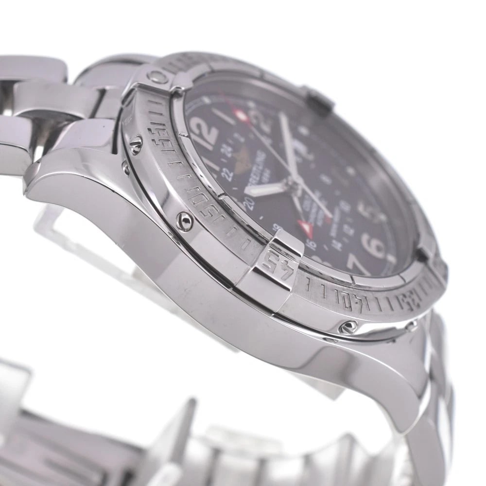 BREITLING DATE BLACK DIAL WATCH - 4