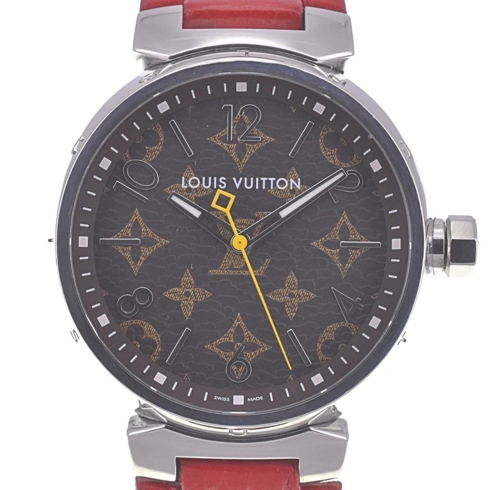 LOUIS VUITTON TAMBOUR MONOGRAM WATCH (1 of 5)