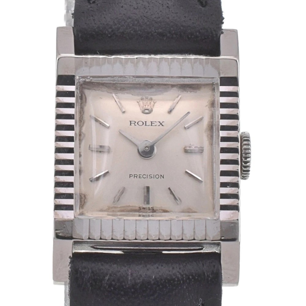 ROLEX PRECISION VINTAGE SQUARE K18WG WATCH (1 of 5)