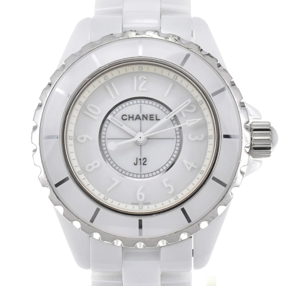CHANEL J12 WHITE PHANTOM QUARTZ WATCH (1 of 6)