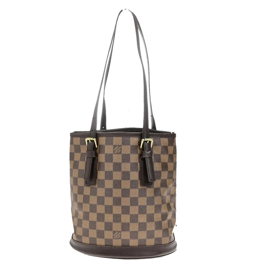 LOUIS VUITTON LV MARAIS SHOULDER BAG DAMIER EBENE LEATHER BROWN: LOUIS VUITTON LV Marais Shoulder Bag Damier Ebene Leather Brown Brand: LOUIS VUITTON Type: Shoulder Bag Material: Damier Ebene Leather Color: Brown Size: W 8.9 x H 9.8 x D 6.3 " (approx.) SHOULDER