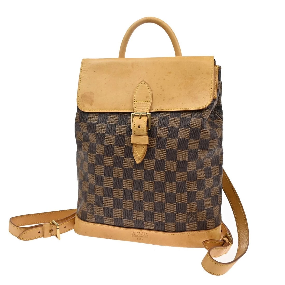 LOUIS VUITTON LOGO ARLEQUIN BACKPACK BAG DAMIER EBENE BROWN: LOUIS VUITTON Logo Arlequin Backpack Bag Damier Ebene Brown Brand: LOUIS VUITTON Type: Backpack Bag Material: Damier Ebene Leather Color: Brown Size: W 9.4 x H 11.8 x D 3.7 " (approx.) HANDLE DROP