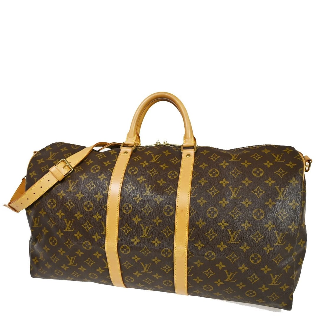 LOUIS VUITTON KEEPALL BANDOULIERE 55 2WAY HAND BAG MONOGRAM (1 of 9)