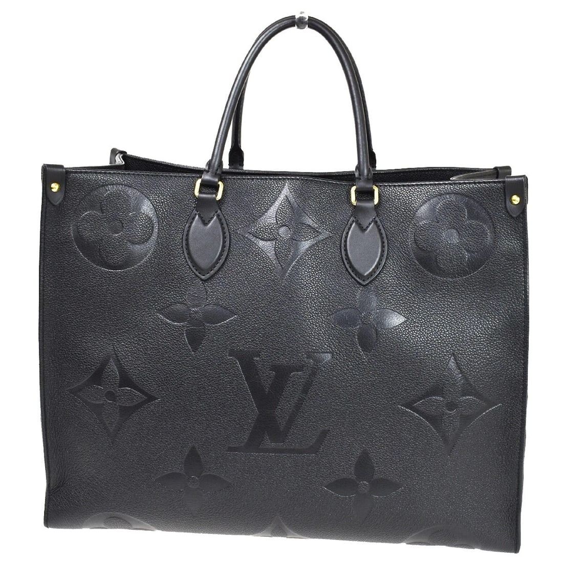 LOUIS VUITTON ONTHEGO GM 2WAY HAND BAG MONOGRAM EMPREINTE BLACK (1 of 10)