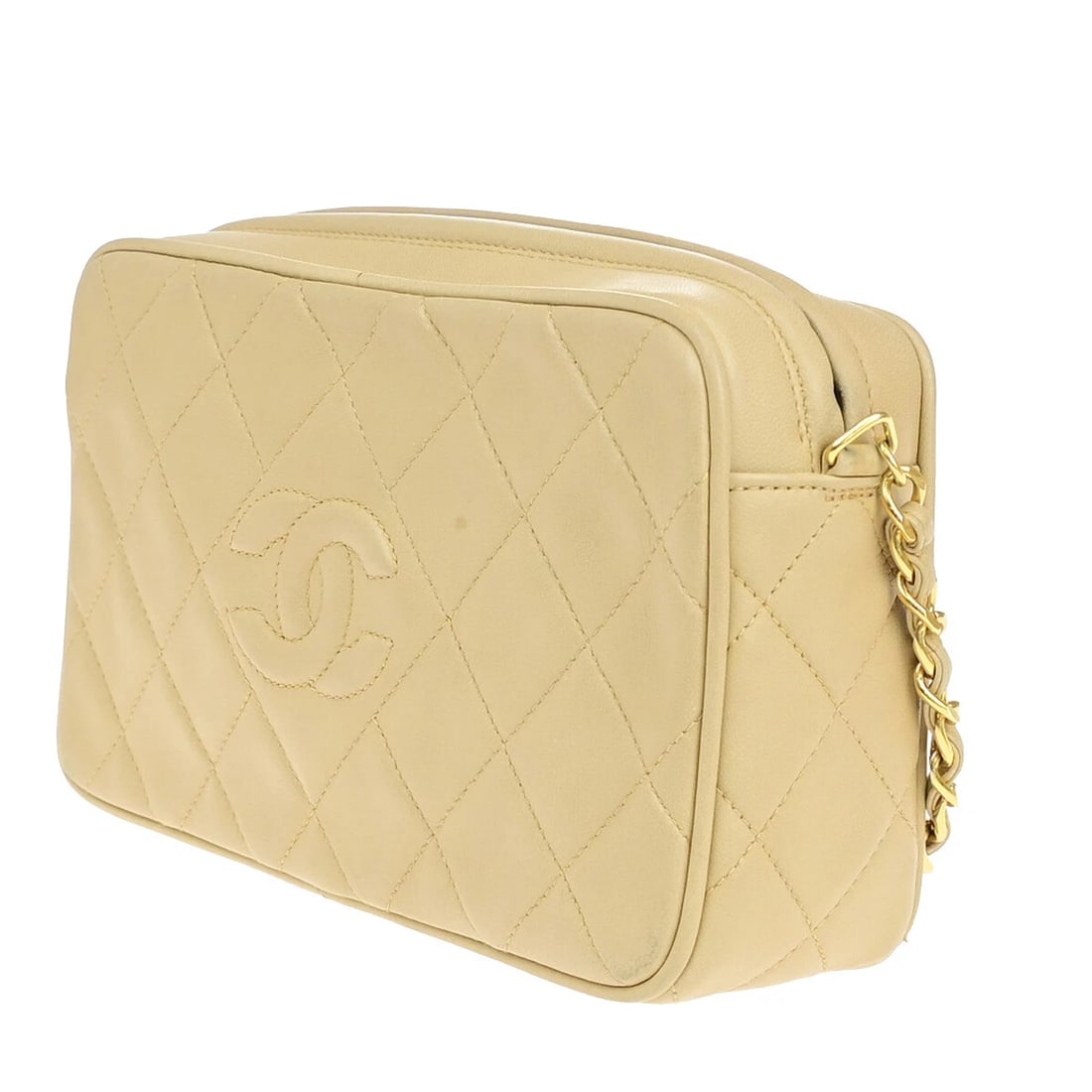 CHANEL CC MINI MATELASSE TASSEL CHAIN SHOULDER BAG LEATHER (1 of 9)