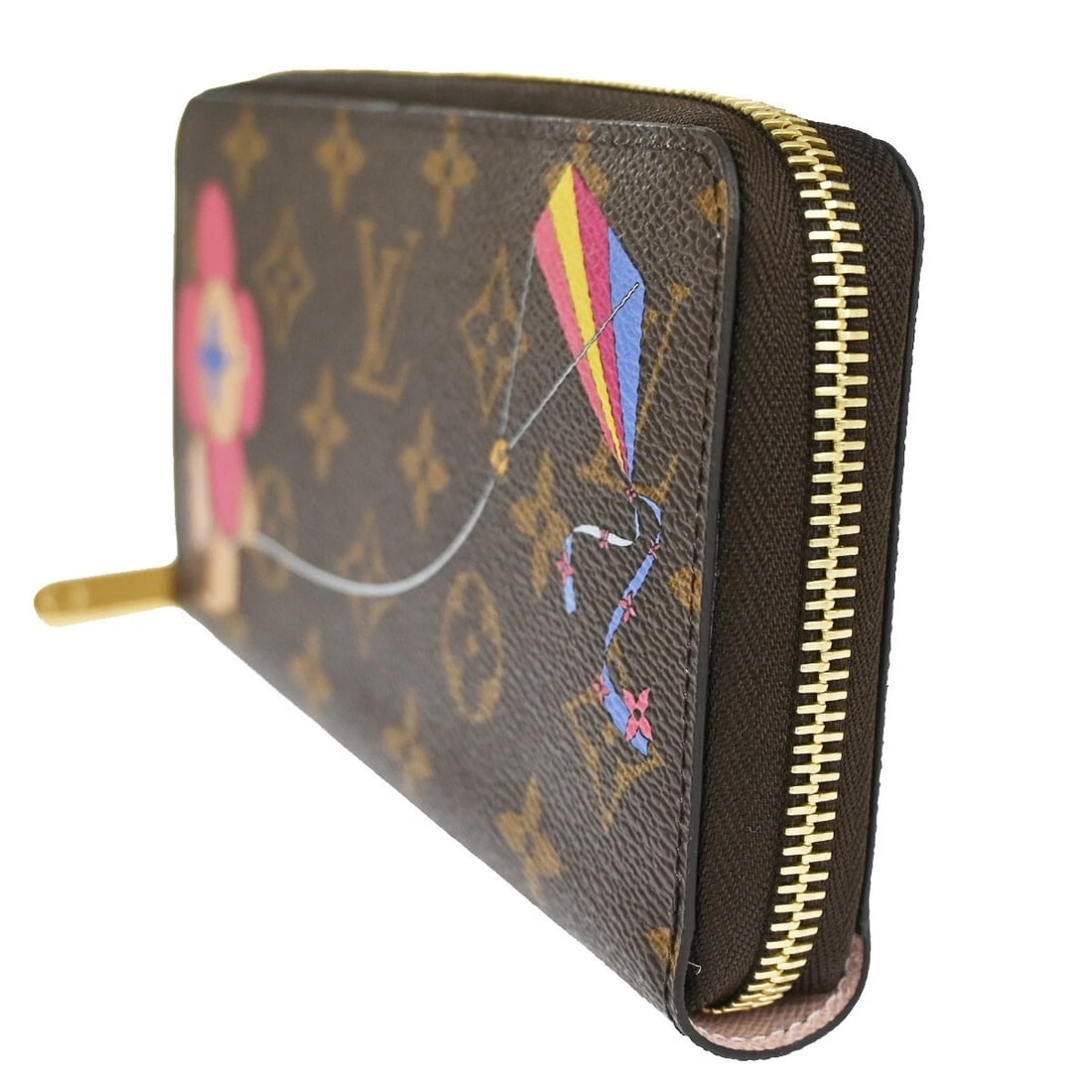 LOUIS VUITTON ZIPPY WALLET VIVIENNE MONOGRAM LEATHER BROWN ROSE: LOUIS VUITTON Zippy Wallet Vivienne Monogram Leather Brown Rose Brand: LOUIS VUITTON Type: TypeWallet Material: Vivienne Monogram Leather Color: Brown Size: W 7.9 x H 3.9 x D 0 " (approx.) Access