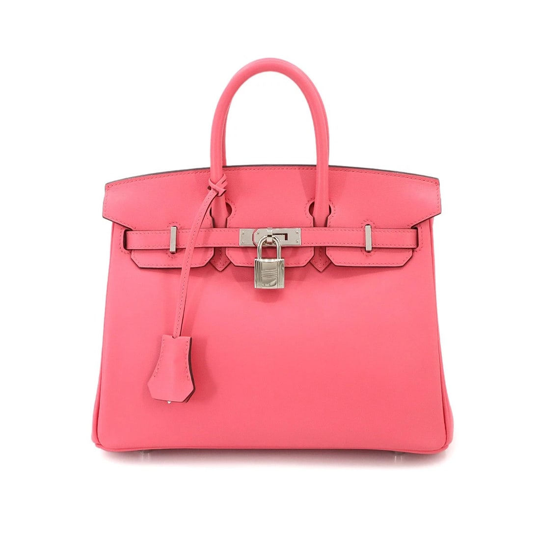 HERMES BIRKIN 25 HAND BAG SWIFT LEATHER ROSE AZALEE PURSE (1 of 9)