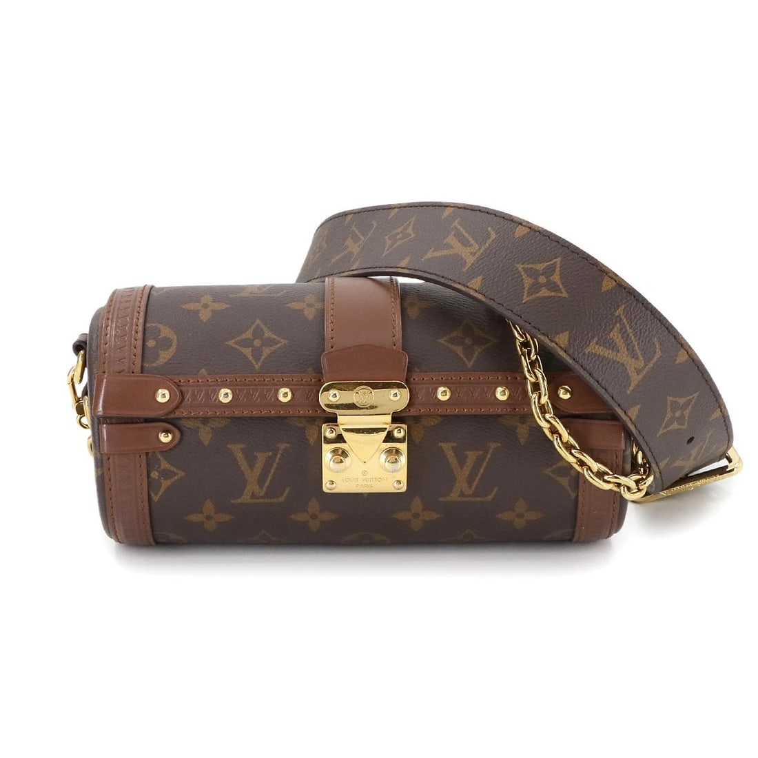 LOUIS VUITTON MONOGRAM PAPILLON TRUNK SHOULDER BAG BROWN (1 of 8)