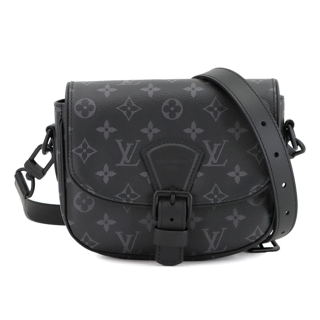 LOUIS VUITTON MONOGRAM ECLIPSE MONTSOURIS SHOULDER BAG: LOUIS VUITTON Monogram Eclipse Montsouris Shoulder Bag Brand: LOUIS VUITTON Type: Shoulder Bag Material: Monogram Eclipse Canvas Color: Monogram Eclipse Size: W 7.87 inch, H 6.89 inch, D 2.56 inch