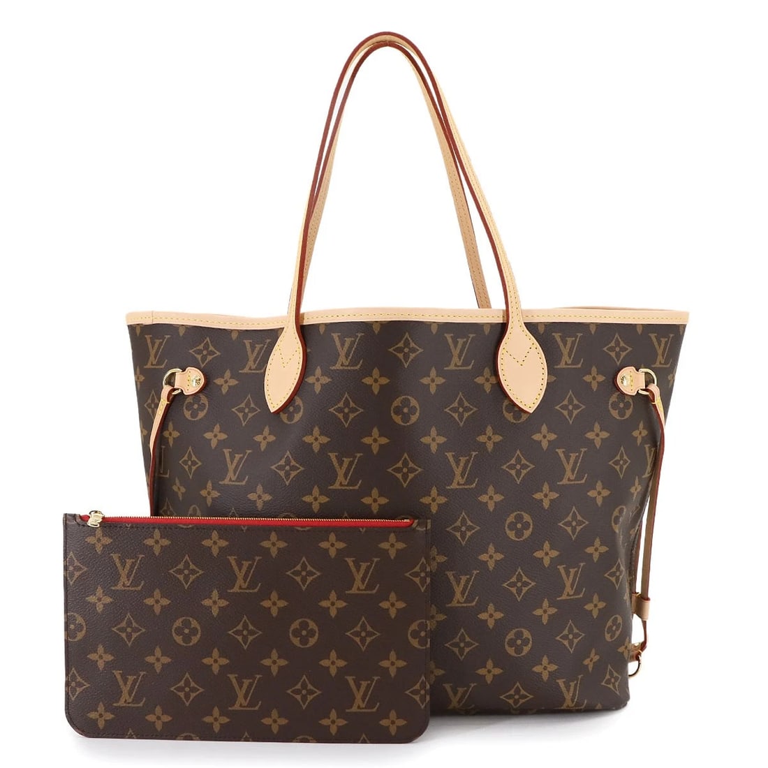 LOUIS VUITTON MONOGRAM NEVERFULL MM TOTE BAG BROWN (1 of 6)