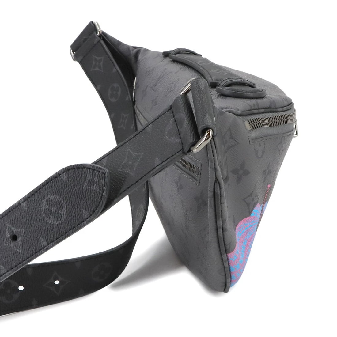 LOUIS VUITTON MONOGRAM ECLIPSE REVERSE MAXI BUMBAG BODY BAG - 3