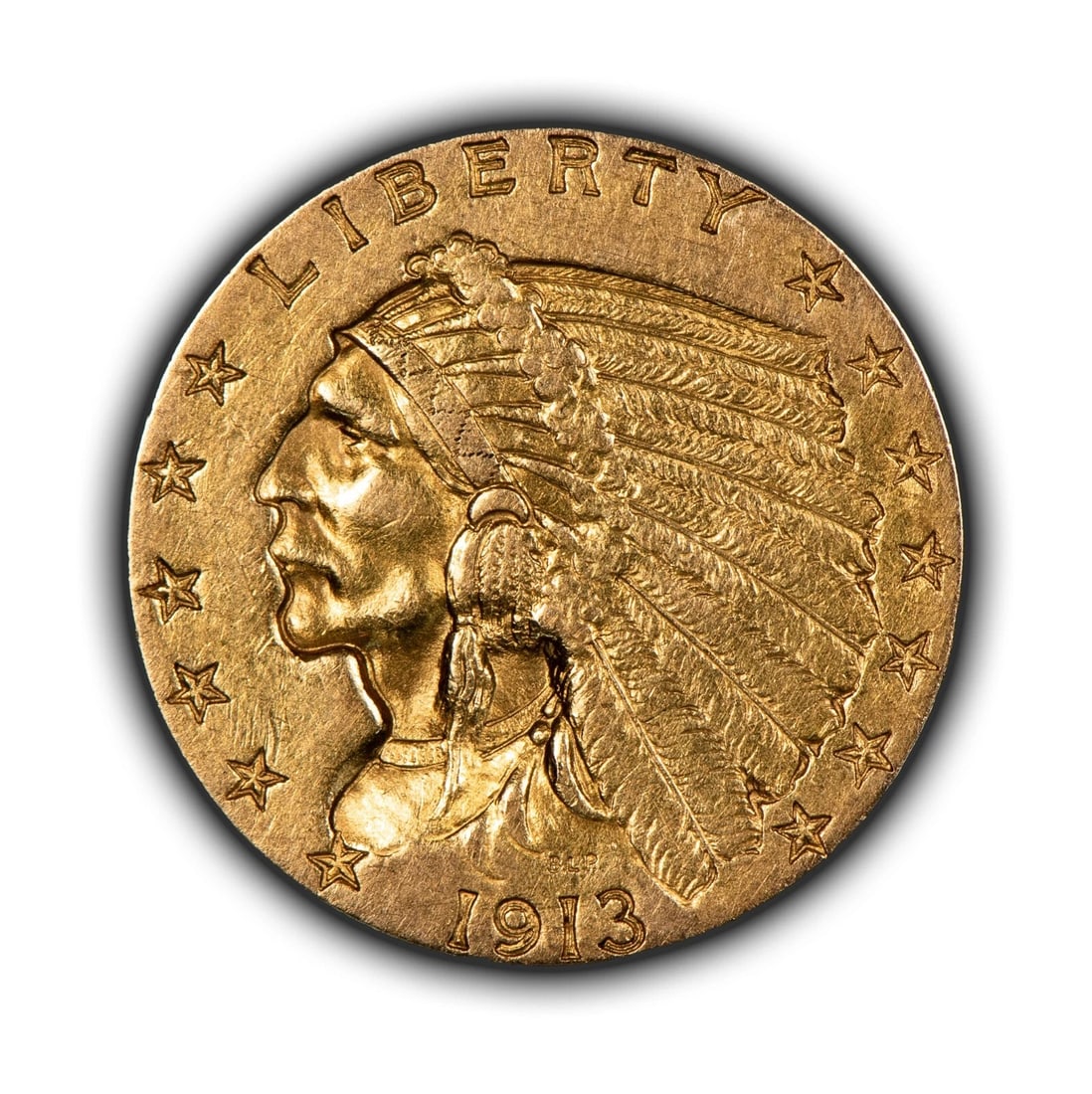 1913 G$2.50 INDIAN HEAD GOLD QUARTER EAGLE (1 of 2)