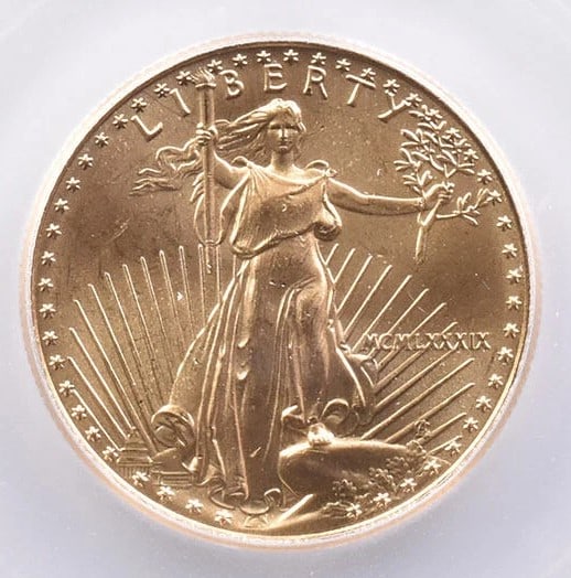 1989 $25 AMERICAN GOLD EAGLE (1 of 2)