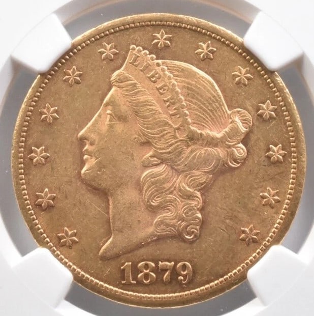 1879-CC $20 LIBERTY HEAD GOLD DOUBLE EAGLE (1 of 2)