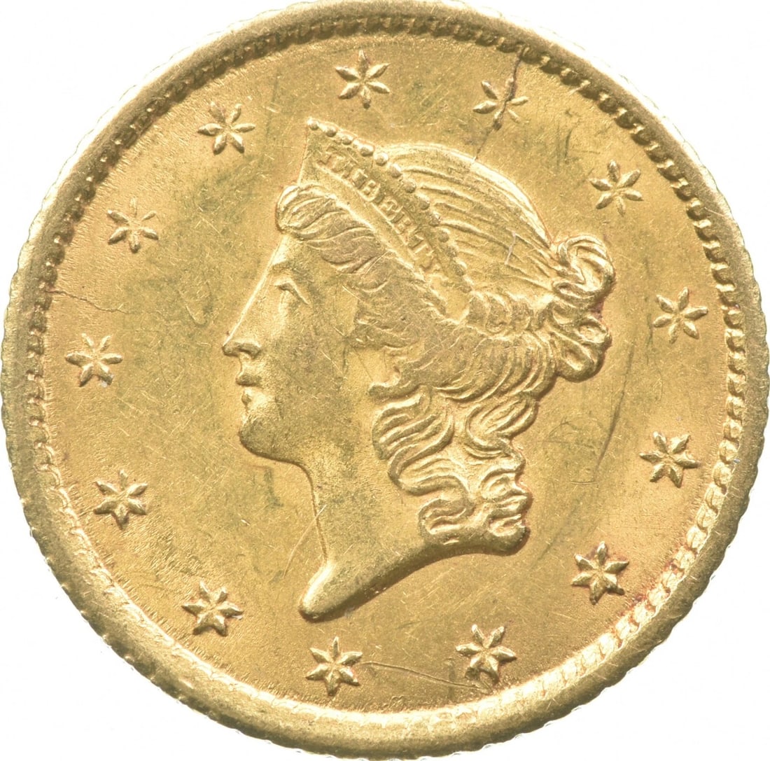 1852-O $1 LIBERTY HEAD GOLD (1 of 2)