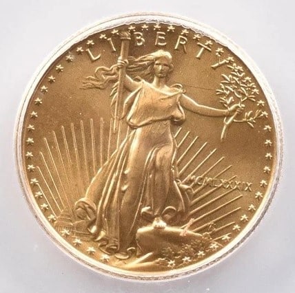 1989 $10 AMERICAN GOLD EAGLE (1 of 2)