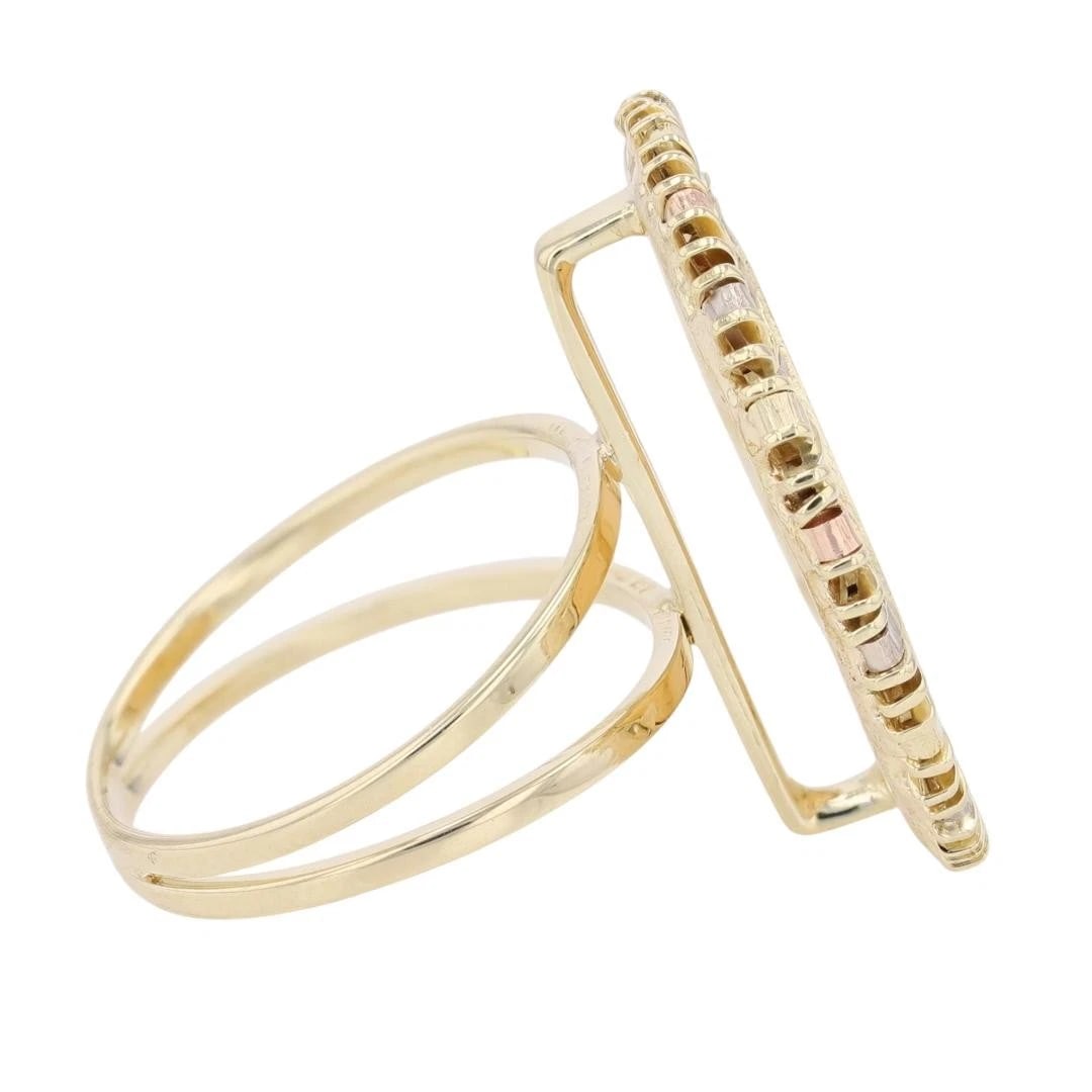 2 PESOS MEXICAN COIN STATEMENT RING - 4