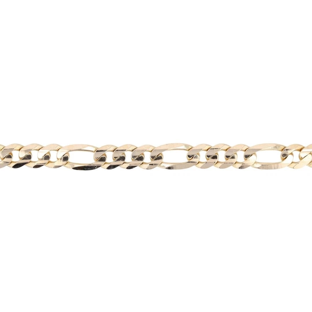 FIGARO LINK CHAIN BRACELET 14K YELLOW GOLD: Figaro Link Chain Bracelet 14k Yellow Gold Brand: Unbranded Type: Bracelet Material: 14k Yellow Gold Color: None Size: Bracelet Measurement: 8.25" Length / 6mm Accessories: None Accessories