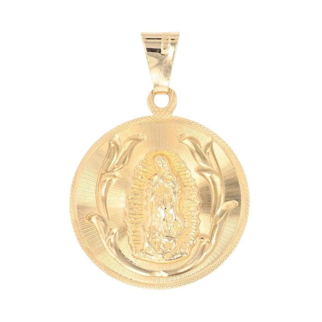 RELIGIOUS VIRGIN MARY ROUND PENDANT (1 of 5)