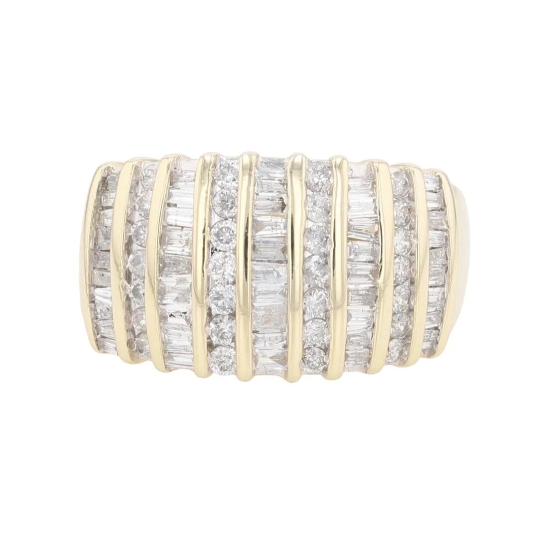 DIAMOND CHANNEL-SET MULTI-ROW STATEMENT RING (1 of 2)