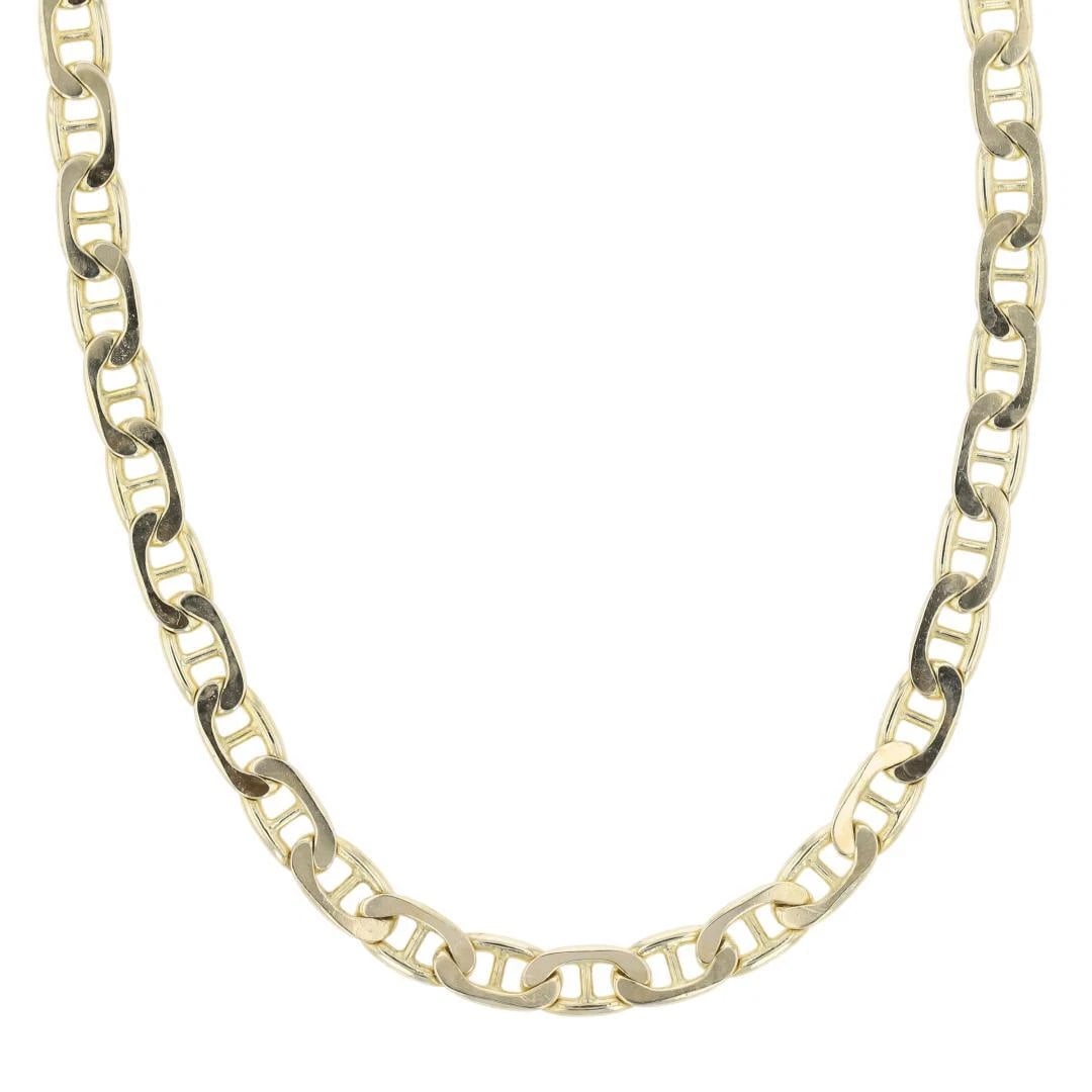 ANCHOR LINK CHAIN NECKLACE 14K YELLOW GOLD (1 of 5)