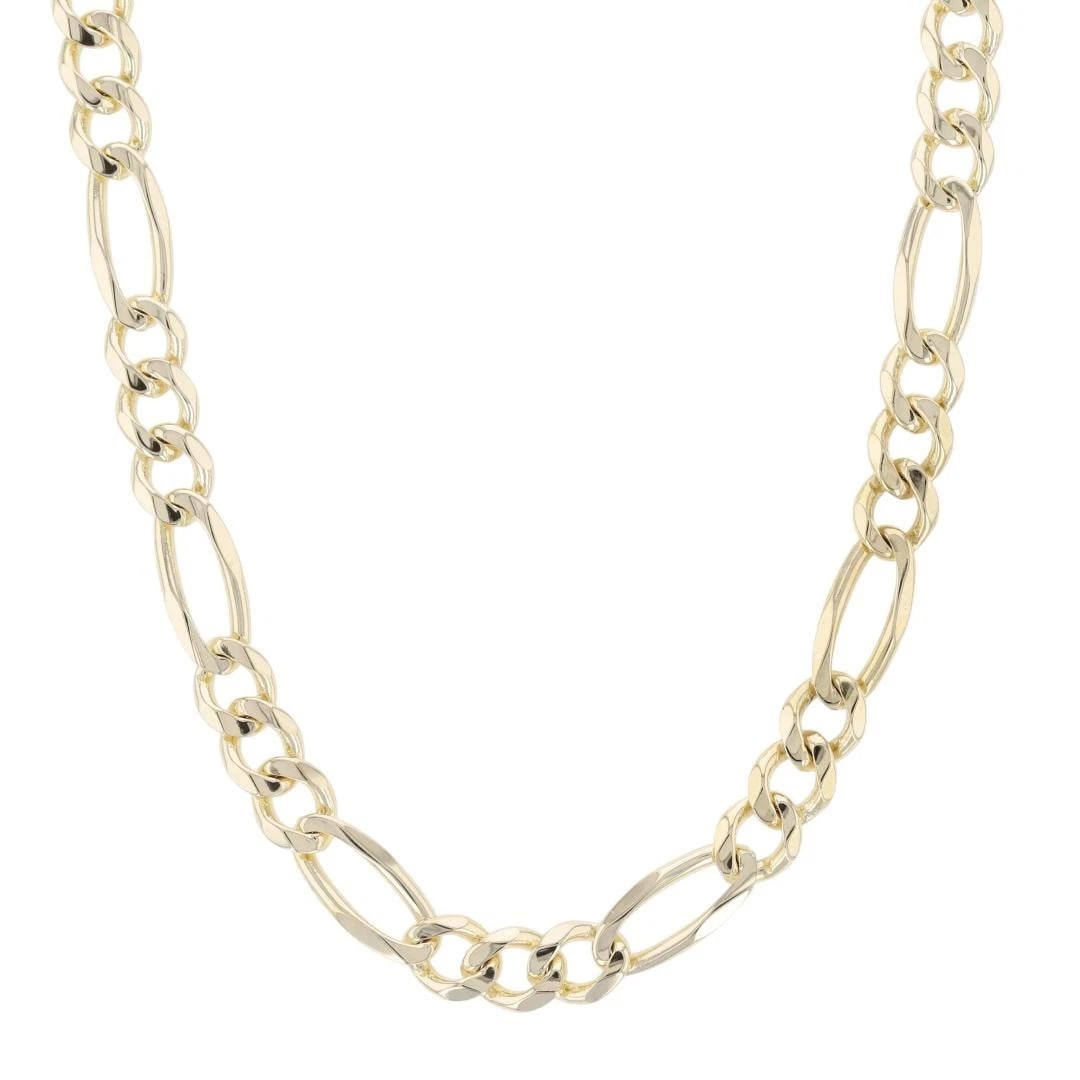 FIGARO LINK CHAIN NECKLACE 14K YELLOW GOLD: Figaro Link Chain Necklace 14k Yellow Gold Brand: Unbranded Type: Necklace Material: 14k Yellow Gold Color: None Size: Necklace Measurement: 21.25" Length / 5.4mm Accessories: None