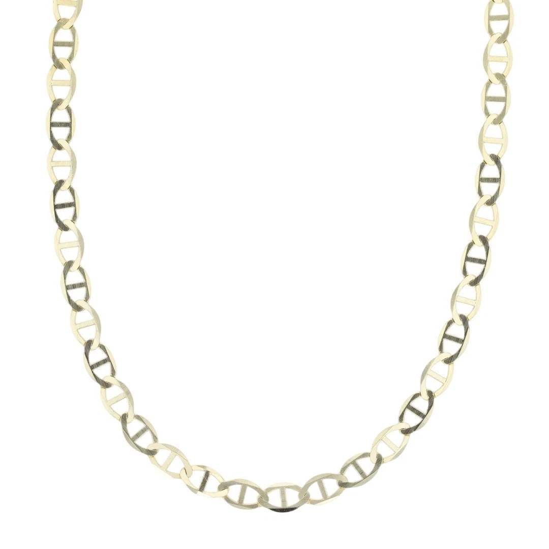 ANCHOR LINK CHAIN NECKLACE 14K YELLOW GOLD: Anchor Link Chain Necklace 14k Yellow Gold Brand: Unbranded Type: Necklace Material: 14k Yellow Gold Color: None Size: Necklace Measurement: 20.25" Length / 3.1mm Accessories: None