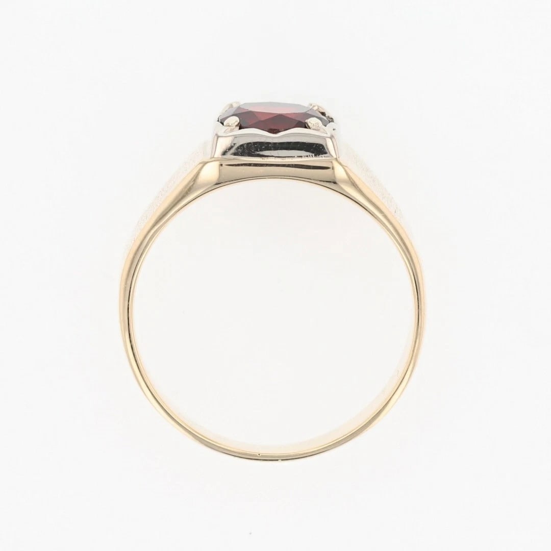 ARNET SOLITAIRE BRUSHED STATEMENT RING - 2