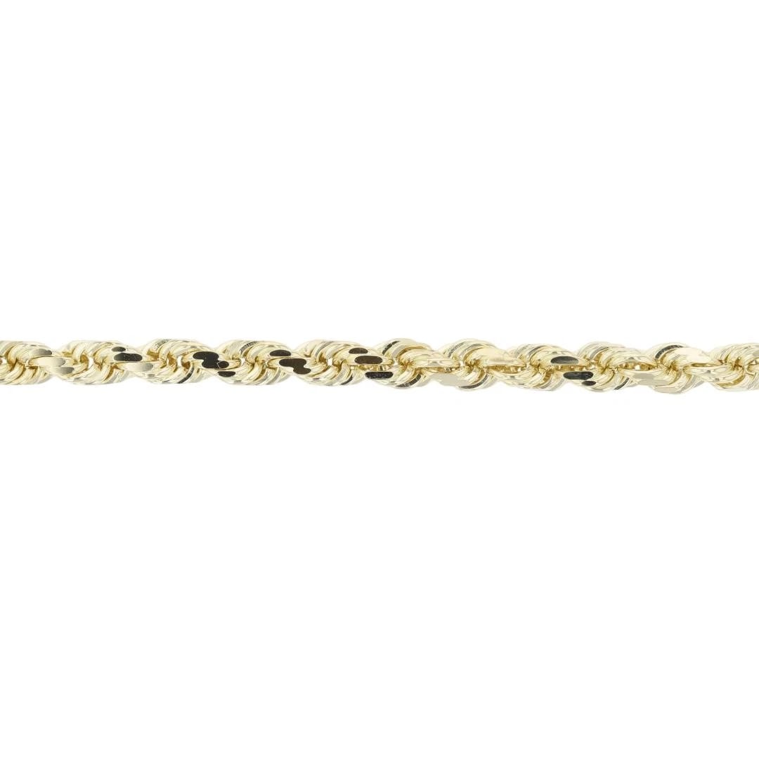 ROPE LINK CHAIN BRACELET 14K YELLOW GOLD (1 of 5)