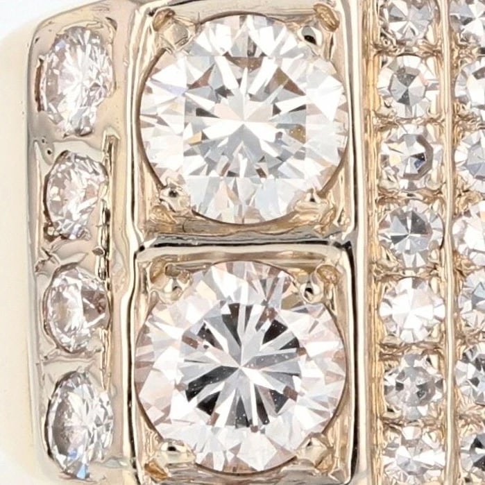 ROUND CUT DIAMOND SIGNET STATEMENT RING - 3