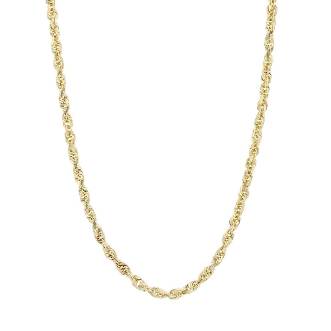ROPE LINK NECKLACE 14K YELLOW GOLD (1 of 5)