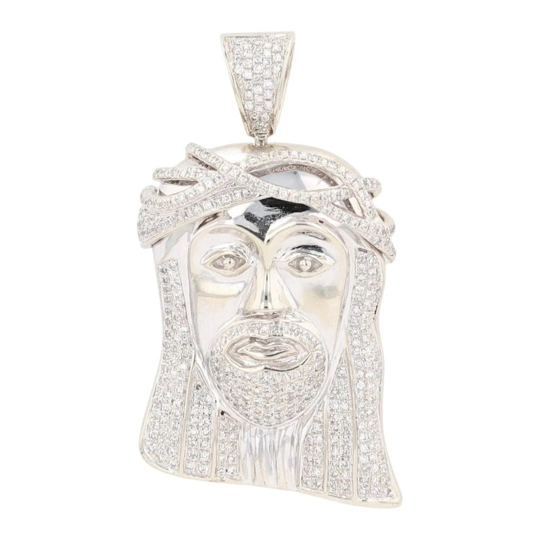 DIAMOND RELIGIOUS JESUS FACE PENDANT (1 of 5)