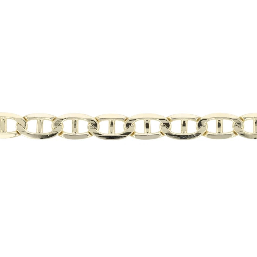 FIGARO LINK CHAIN BRACELET 14K YELLOW GOLD (1 of 5)