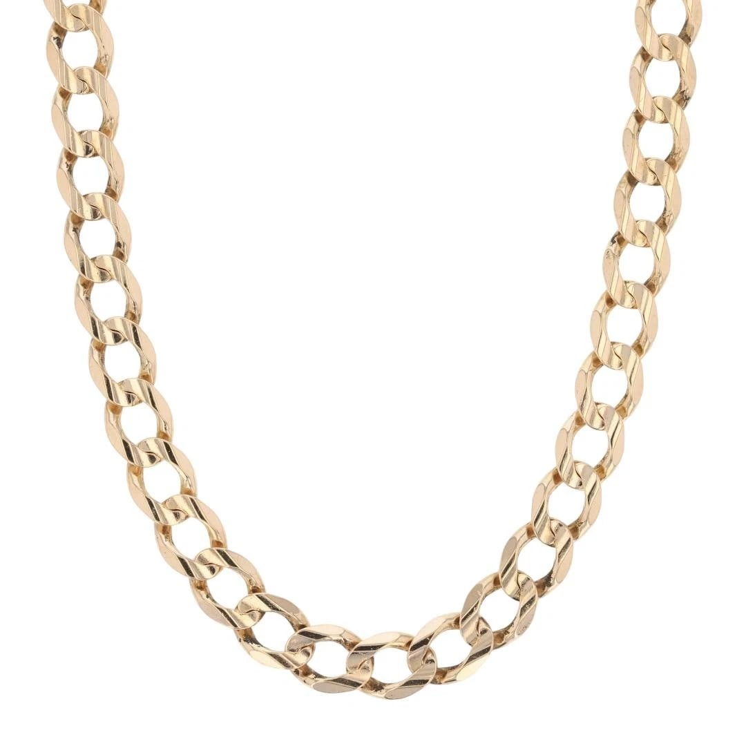 CURB LINK CHAIN NECKLACE 14K YELLOW GOLD: Curb Link Chain Necklace 14k Yellow Gold Brand: Unbranded Type: Necklace Material: 14k Yellow Gold Color: None Size: Necklace Measurement: 22.5" Length / 6.8mm Accessories: None Accessories