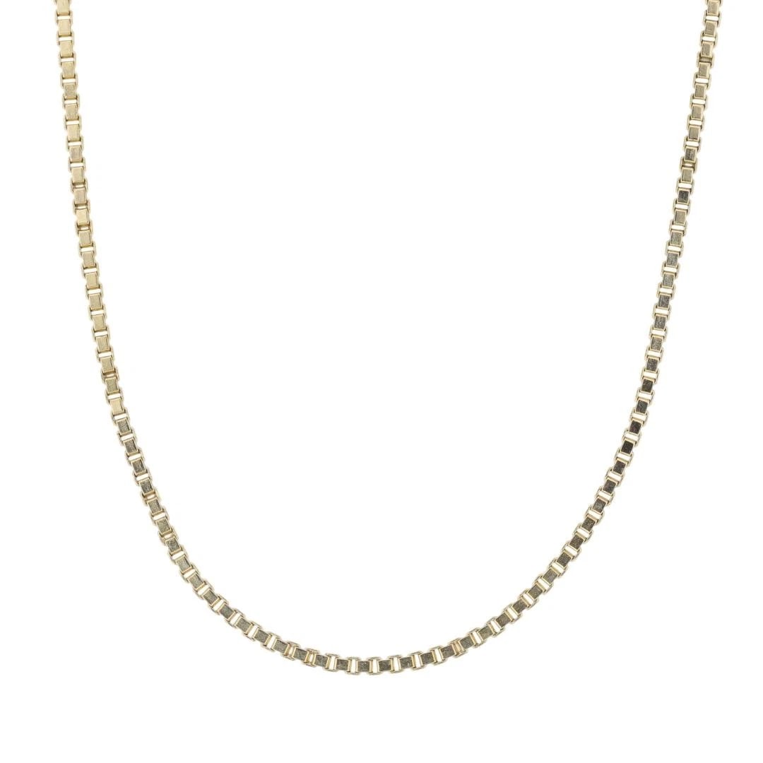 LINK CHAIN NECKLACE 14K YELLOW GOLD (1 of 5)