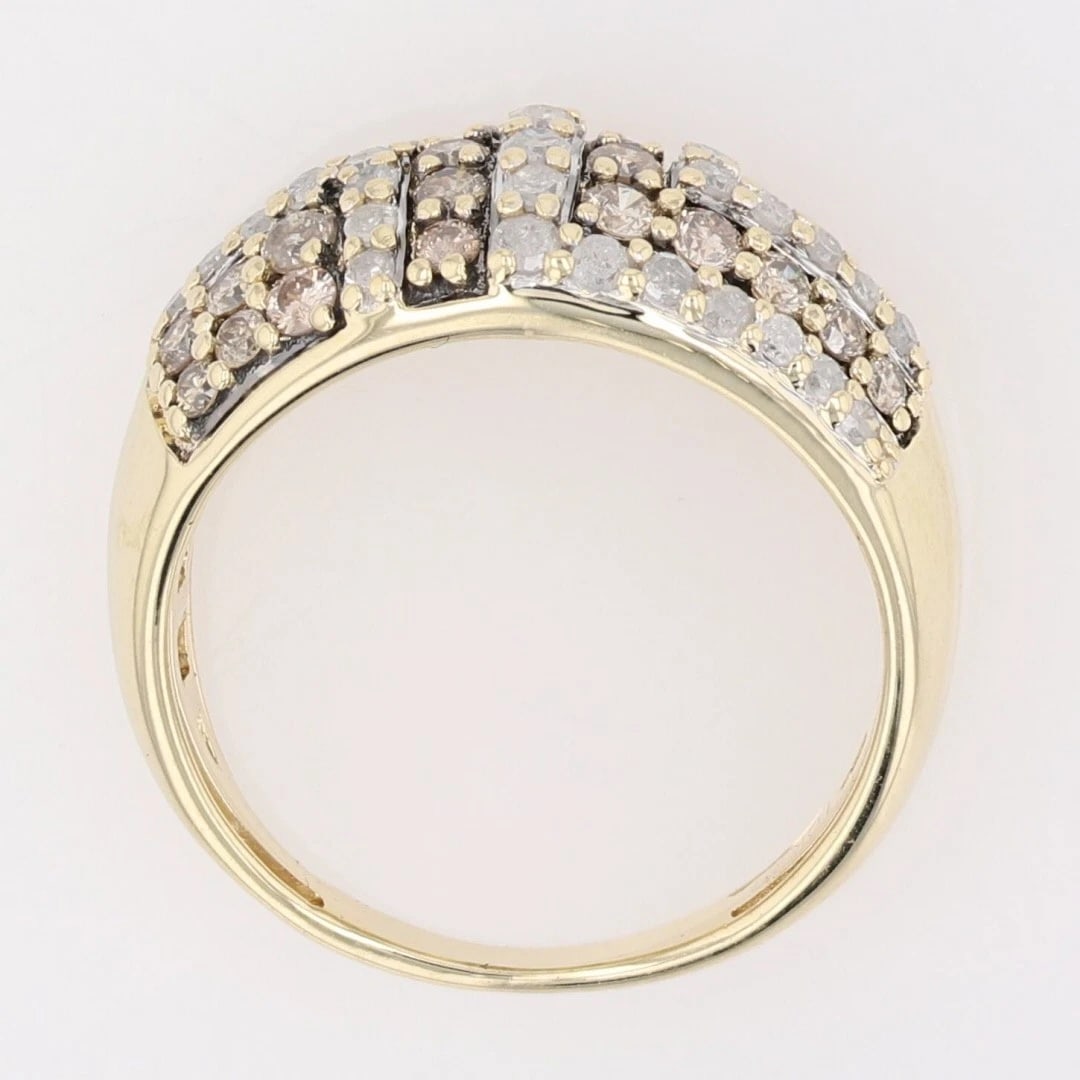 ROUND DIAMOND CLUSTER STATEMENT RING - 2