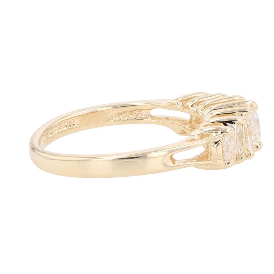 MARQUISE CUT DIAMOND PRONG SET STATEMENT RING - 4