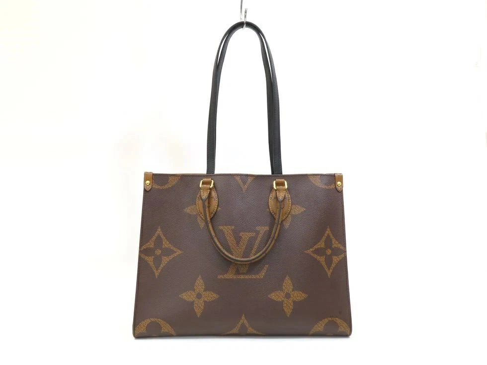 LOUIS VUITTON MONOGRAM REVERSE ONTHEGO MM TOTE BAG: Louis Vuitton Monogram Reverse Onthego MM Tote Bag Brand: Louis Vuitton Type/Style: Handbag Material: Monogram Monogram Reverse Color: None Size: H 27cm x W 35cm x G 14cm Accessories: None