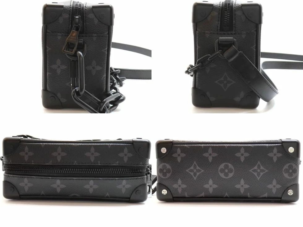 LOUIS VUITTON MONOGRAM ECLIPSE MINI SOFT TRUNK SHOULDER BAG - 3