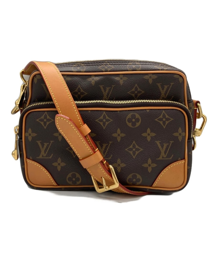 LOUIS VUITTON NILE SHOULDER BAG: LOUIS VUITTON Nile Shoulder Bag Brand: LOUIS VUITTON Type/Style: Handbag Material: none Color: Brown Size: H:18cm / W:23cm / D:7.5cm [ Handle size ] 18cm Accessories: None Accessories Notice: