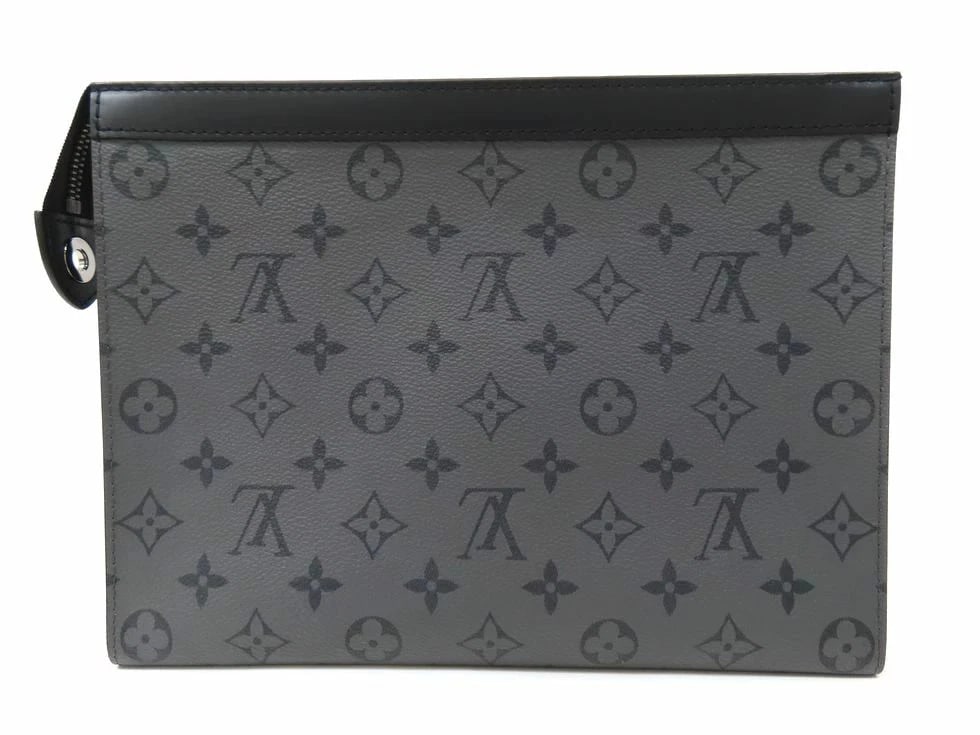 LOUIS VUITTON MONOGRAM ECLIPSE REVERSE CLUTCH BAG - 2