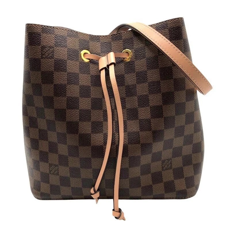 LOUIS VUITTON NÉONOÉ BROWN DAMIER SHOULDER BAG: LOUIS VUITTON NéoNoé Brown Damier Shoulder Bag Brand: LOUIS VUITTON Type/Style: Handbag Material: Damier Color: Brown Size: W: 26cm / H: 25cm / D: 16cm / Shoulder: 70-118cm Accessories: