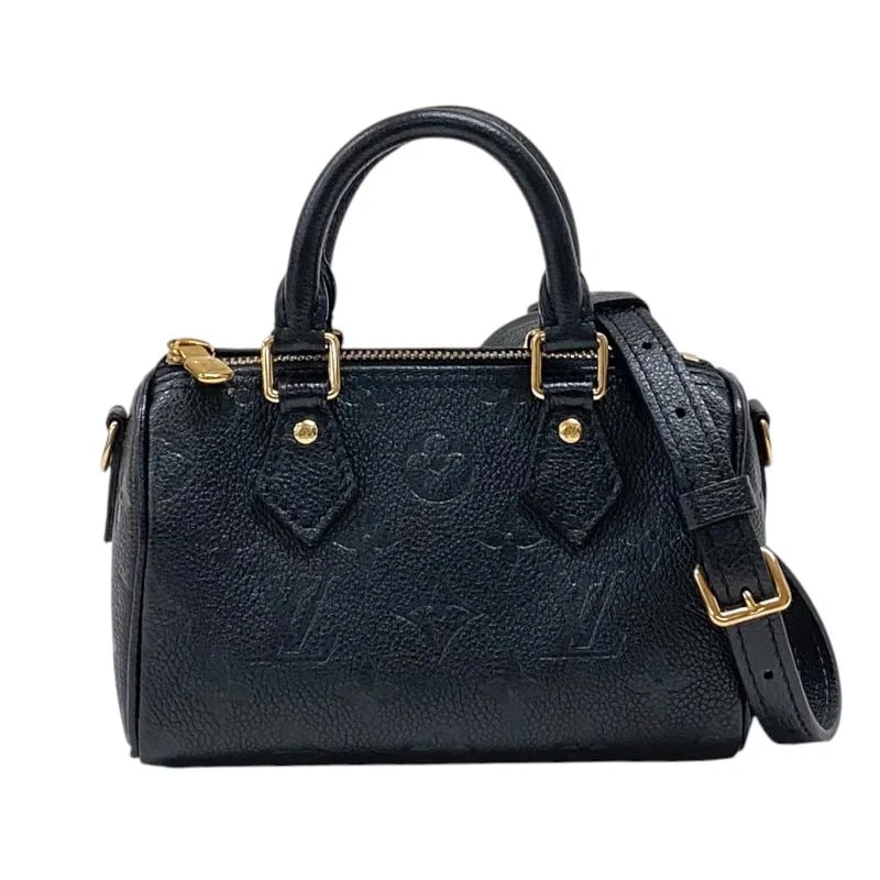 LOUIS VUITTON NANO SPEEDY NOIR MONOGRAM EMPREINTE SHOULDER BAG (1 of 10)