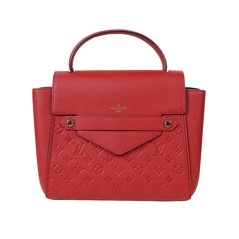 LOUIS VUITTON TROCADERO MONOGRAM EMPREINTE CERISE SHOULDER BAG: Louis Vuitton Trocadero Monogram Empreinte Cerise Shoulder Bag Brand: LOUIS VUITTON Type/Style: Handbag Material: Monogram Empreinte Color: Red Cleeth Size: W: 30cm / H: 25cm / D: 13cm 