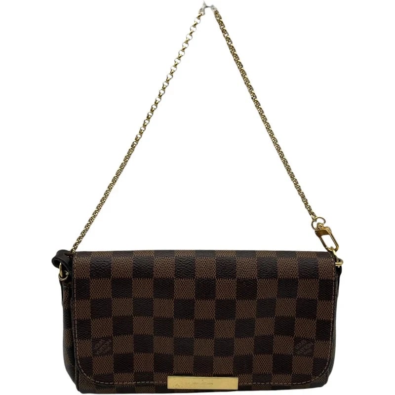 LOUIS VUITTON FAVORITE PM BROWN MONOGRAM SHOULDER BAG: LOUIS VUITTON Favorite PM Brown Monogram Shoulder Bag Brand: LOUIS VUITTON Type/Style: Handbag Material: Monogram Color: Brown Size: W: 24cm / H: 14cm / D: 4cm / Shoulder: 115cm Accessories: None