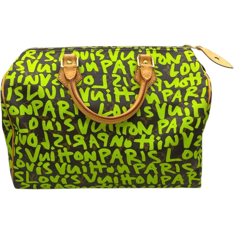 LOUIS VUITTON SPEEDY 30 BROWN MONOGRAM GRAFFITI HANDBAG: Louis Vuitton Speedy 30 Brown Monogram Graffiti Handbag Brand: LOUIS VUITTON Type/Style: Handbag Material: Monogram Graffiti Color: Brown Size: W: 30cm / H: 22cm / D: 17.5cm Accessories: None