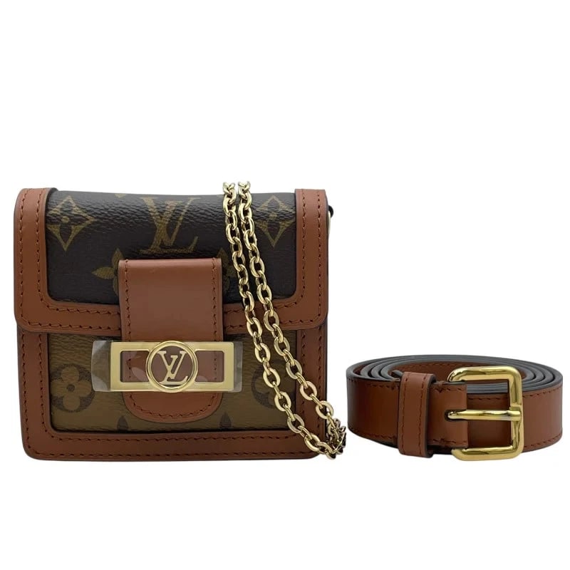 LOUIS VUITTON DAUPHINE BB SHOULDER BAG: LOUIS VUITTON Dauphine BB Shoulder Bag Brand: LOUIS VUITTON Type/Style: Handbag Material: Monogram Reverse Color: Brown Size: W: 12cm / H: 10.5cm / D: 3.5cm Accessories: None Accessories N