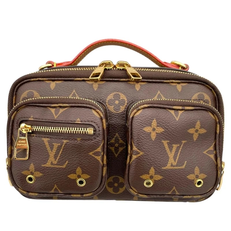 LOUIS VUITTON UTILITY CROSS BROWN MONOGRAM SHOULDER BAG: LOUIS VUITTON Utility Cross Brown Monogram Shoulder Bag Brand: LOUIS VUITTON Type/Style: Handbag Material: Monogram Color: Brown Size: W: 20cm / H: 12.5cm / D: 5cm / Shoulder: 70-112cm Accessorie