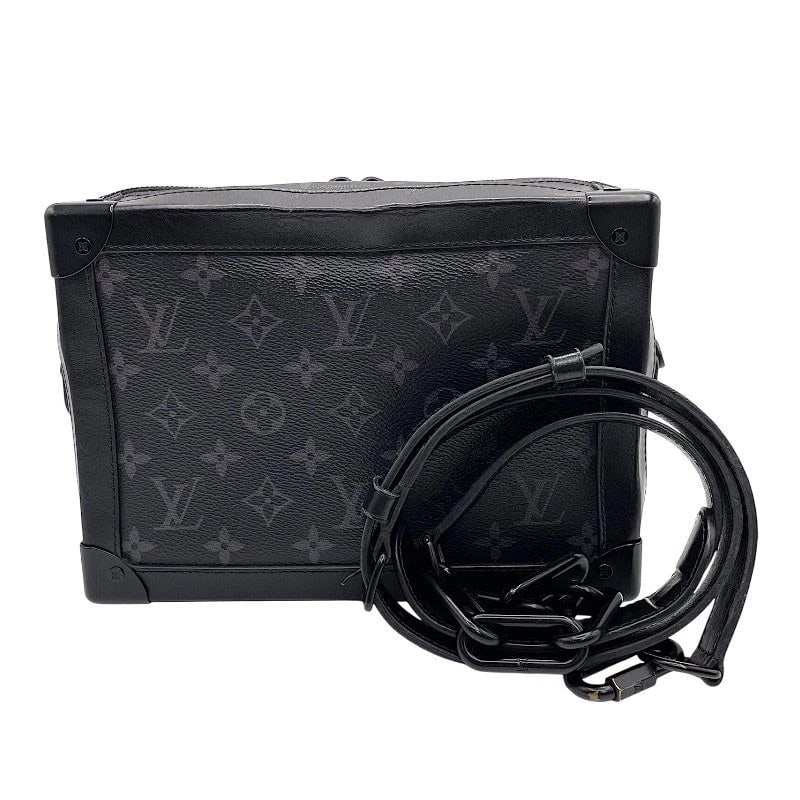 LOUIS VUITTON SOFT TRUNK BLACK MONOGRAM ECLIPSE SHOULDER BAG (1 of 10)