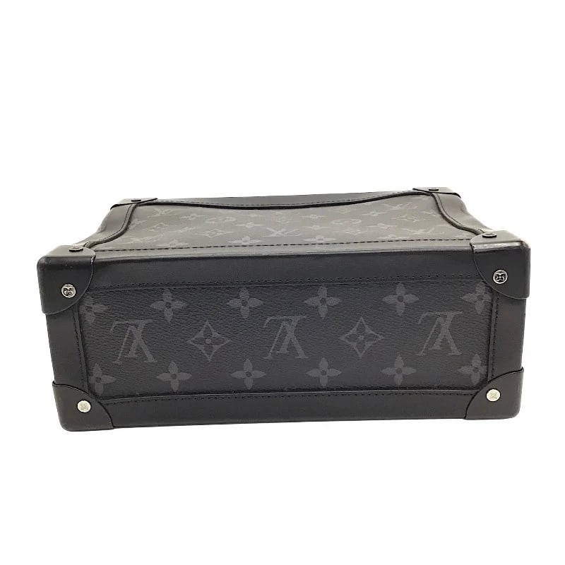 LOUIS VUITTON SOFT TRUNK BLACK MONOGRAM ECLIPSE SHOULDER BAG - 7